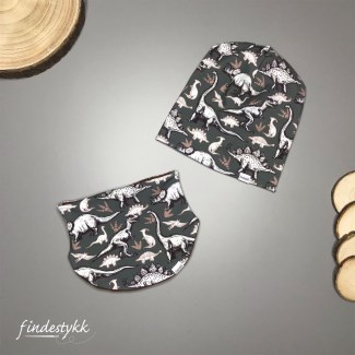 Basic Beanie mit Loopschal